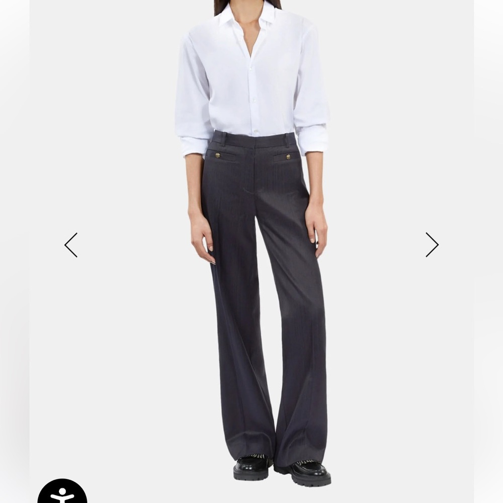 The Kooples Navy Blue Suit Trousers Pants Size 38 NWT